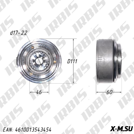 Ротор генератора 169FMM (с муфтой обгонной) (наружн. съемник)