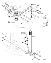 Рукоятка рулевого управления 4-Х ТАКТНОГО ПЛМ MERCURY 60 Серийный номер от 0P515897 и выше