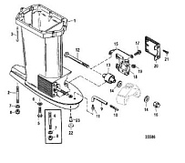 Корпус ведущего вала 2-Х ТАКТНОГО ПЛМ MERCURY 60 Серийный номер от 9973100 до 0P016999
