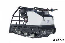 Мотобуксировщик ЭКО-букс V.2 15 л.с. (катковая подвеска, передний привод, длина 1450 мм)