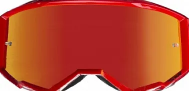 Стекло очков двойное с вентиляцией FLY RACING зеркальное/красное