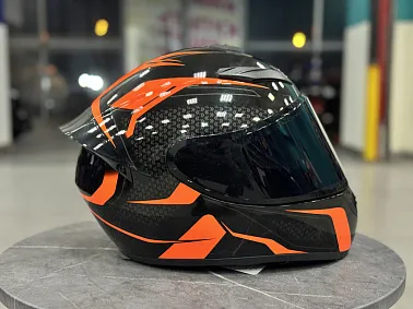 Шлем интеграл HETOSHI XD1-89 цв. Черно-оранжевый р.S